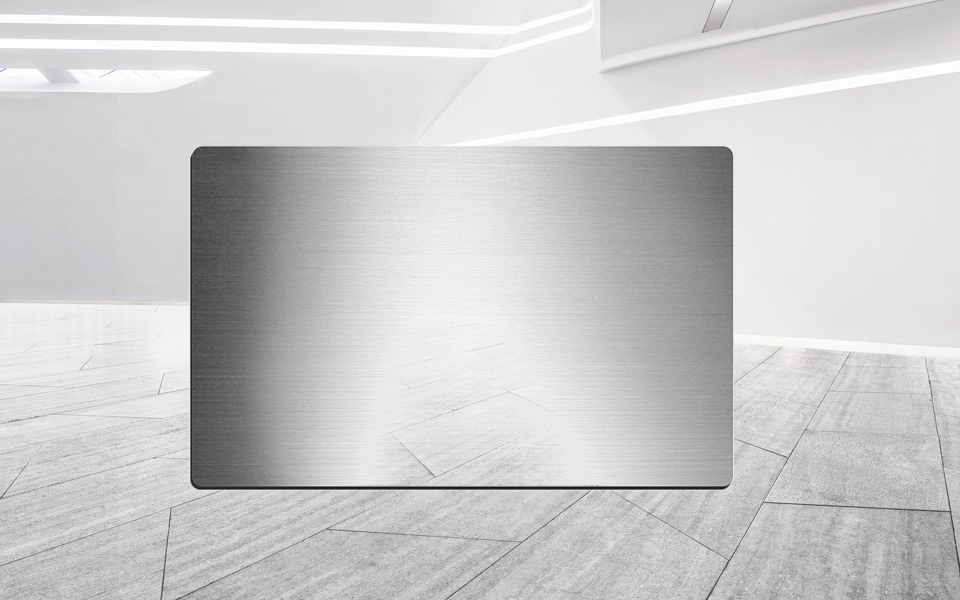 Brushed Stainless Steel Splashback